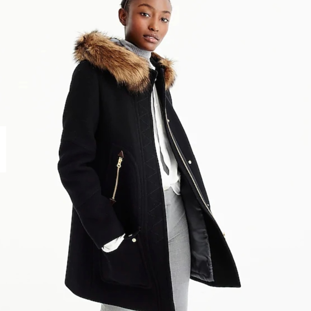 Chateau parka in Italian stadium-cloth wool